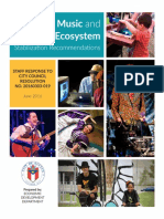 Music and Creative Ecosystem Stabilization Recommendations June 2016