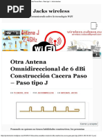 Estudio Antena Omnidireccional de 6 Dbi Construcción Cacera Paso - Paso Tipo J - J