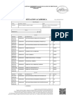 Situacion Academica: Universidad Nacional Experimental de Los Llanos Occidentales Ezequiel Zamora Unellez