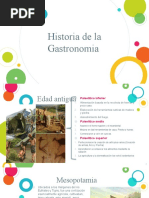 Historia de La Gastronomia