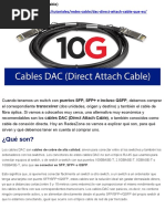 Cables DAC-Direct Attach Cable