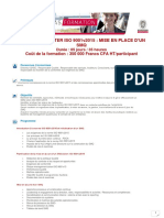 Fiche Programme Lead Implementer 9001