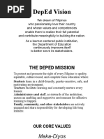 DepEd Vision - Mission - Core Values