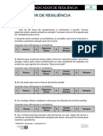 Questionário Indicador de Resiliencia