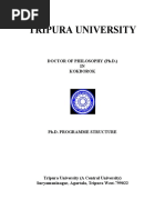 Kokborok PHD Syllabus