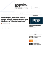 Invocando A Reinaldo Arenas Desde Miami: Una Tarde Con Rita Molinero y Yolanda Izquierdo - 80grados+