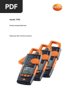 Testo 770 Manual de Instrucciones