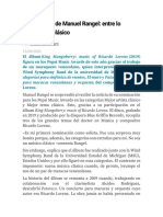 Las Maracas de Manuel Rangel - Entre Lo Popular y Lo Clásico