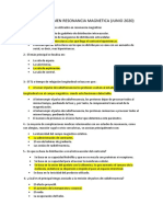 PREGUNTAS EXAMEN RESONANCIA MAGNETICA Junio 2020