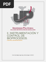 II. Instrumentación y Control de Bioprocesos.