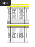 Fixture Olimpiadas UTP 2022