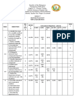 1ST Quarter Examination Science 7 With Tos-1