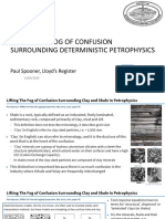 P - Spooner - Lifting The Fog of Confusion Surrounding Deterministc Petrophysics - 19june20