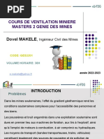 Cours de Ventilation Minière