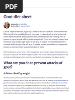 Gout Diet Sheet - Patient