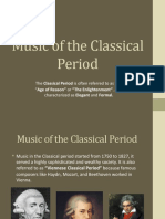 Music of The Classical Period