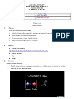 Learning Activity (Coulomb's Law)