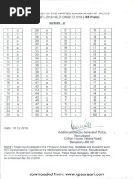 13 Key Answer KSISF 18 Kpscvaani