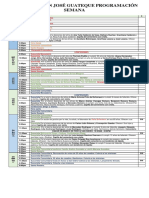 PROGRAMACIÓN SEMANA DEL 11 - 17 de Octubre