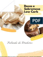 Doces e Sobremesas Low Carb