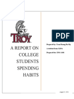 Report in Spending Habits Among College Students