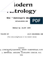 1903 Alan Leo Modern Astrology Magazine Vol.14