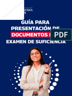 Guia para Presentación de Documentos Por Examen de Suficiencia 2022