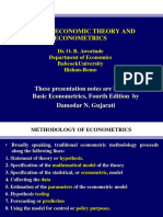 Topic 2 - Stages of Econometric Research