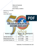 Calculo de Sistema Bancario en Guatemala