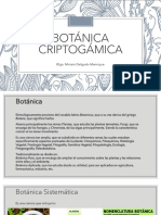 Botánica Criptogámica Conceptos