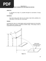 Energy Conservation and Projectile Motion