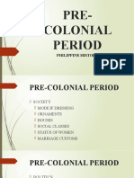 Pre Colonial Period