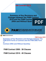 Summary Revision PAM Contract 2018 2006