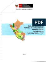 Guía Metodológica para La Elaboración de Planes Viales Provinciales Participativos - PVPP