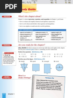 1.0sg Equations and Inequalities - Study Guide