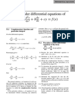 Second Order Differential Equations of Theformad2y +bdy +cy F (X)