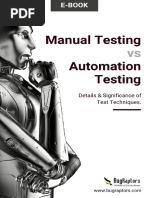 Manual Testing Vs Automation Testing