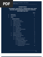 Chahuares - Memoria Descriptiva y Especificaciones