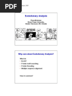 Evolutionary Analysis