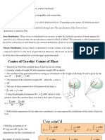 Unit 1a Application of Integration Centroids and Centre of Gravity