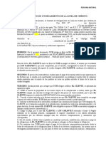 Contrato de Otorgamiento de La Linea de Crédito - Persona Natural