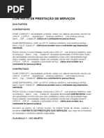 Contrato de Prestação de Serviços