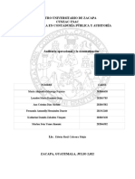 Auditoria Operacional y La Sistematizacion