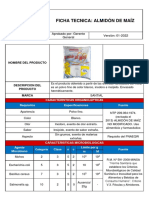 Ficha Tenica - Almidon de Maiz