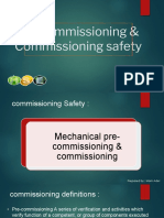 Pre Commissioning and Commissioning Safety