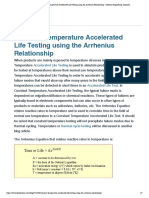 Constant Temperature Accelerated Life Testing Using The Arrhenius Relationship - Delserro Engineering Solutions