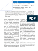 Associations Between Early Life Stress and Gene Methylation in Children