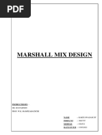 Marshal Mix Design 160273T PDF