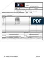 Material Delivery Inspection: Type of Work