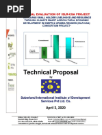 Technical Proposal For Terminal Evaluation - Climate Smart Agricultural Projects - SoS Sahel